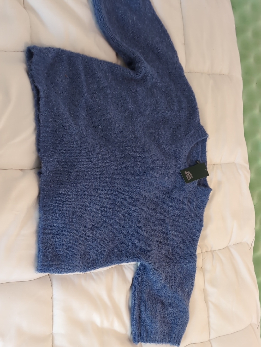 wild fable Blue Fuzzy Knit Sweater